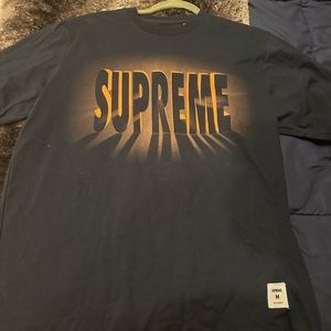 Supreme t shirt, size M, navy/orange SS 2019